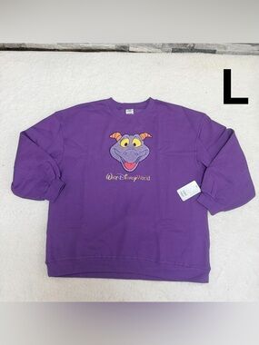 Walt Disney World Figment Purple Crewneck Sweatshirt size L